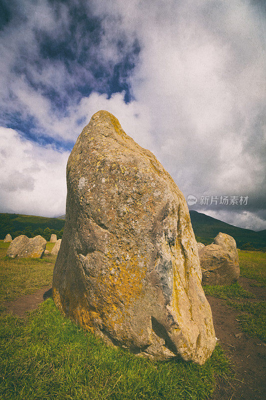 英国湖区的Castlerigg Stone Circle